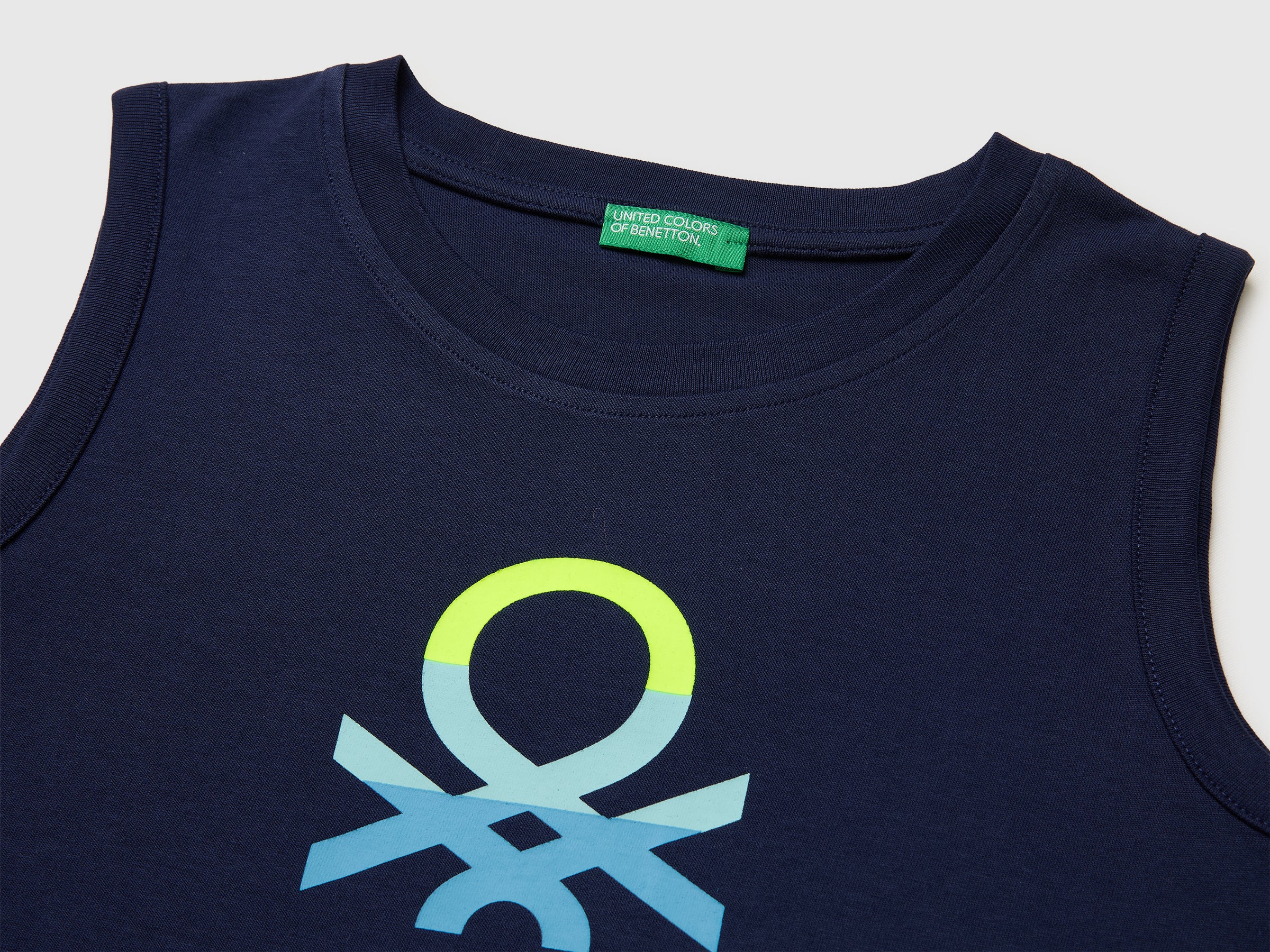 Organic cotton tank top with logo print - ucb_image_DS1
