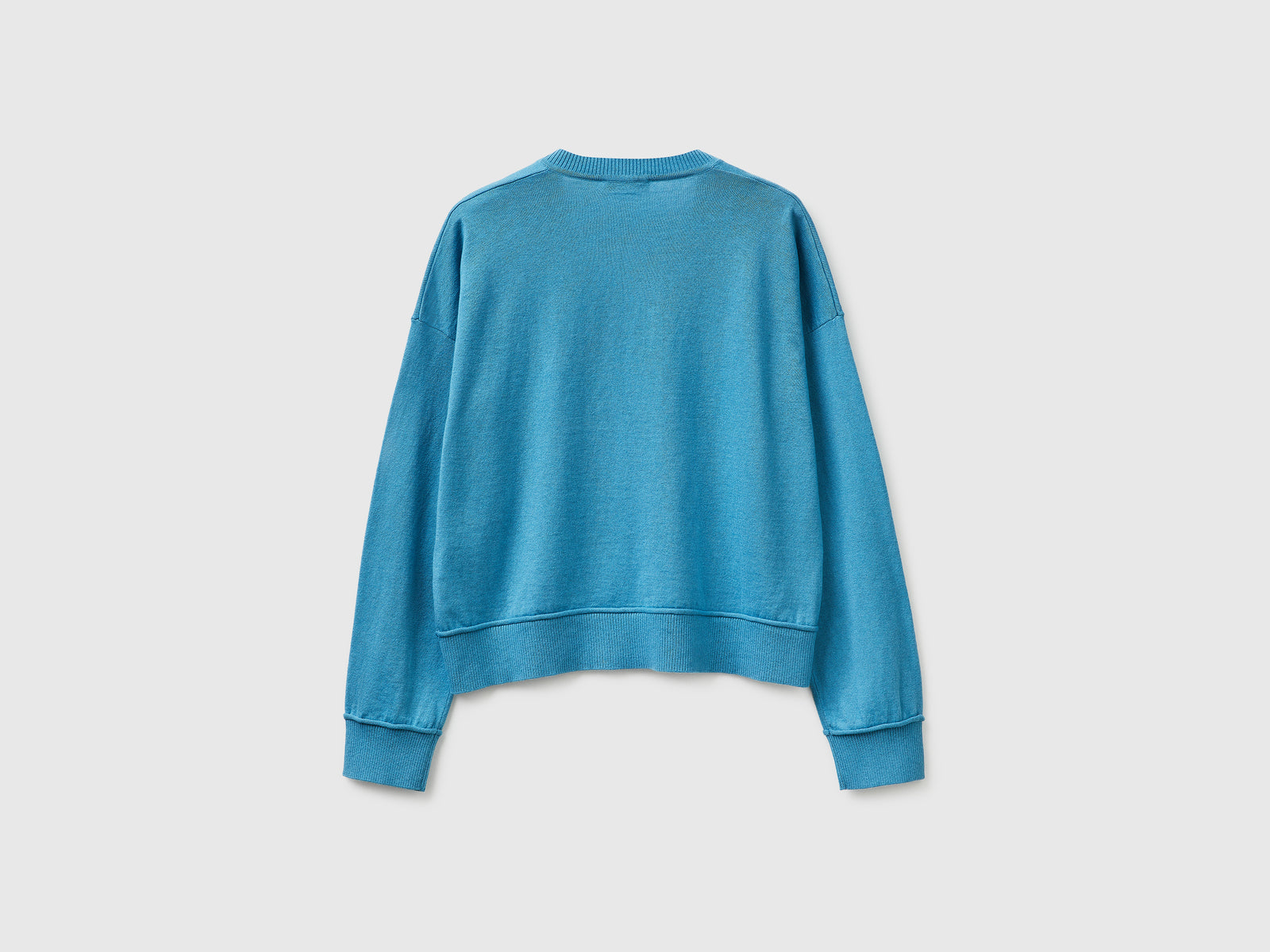 Camisola decote em V em algodão e lã - ucb_image_BS