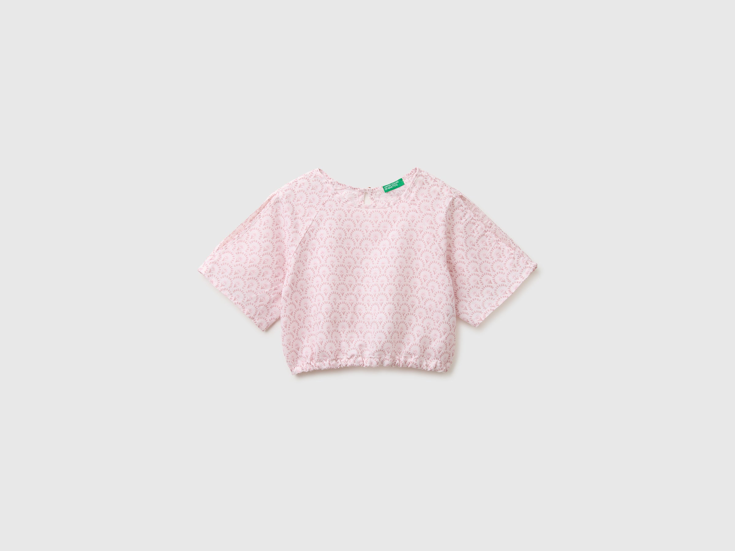 Blusa às flores em mistura de linho - ucb_image_FS
