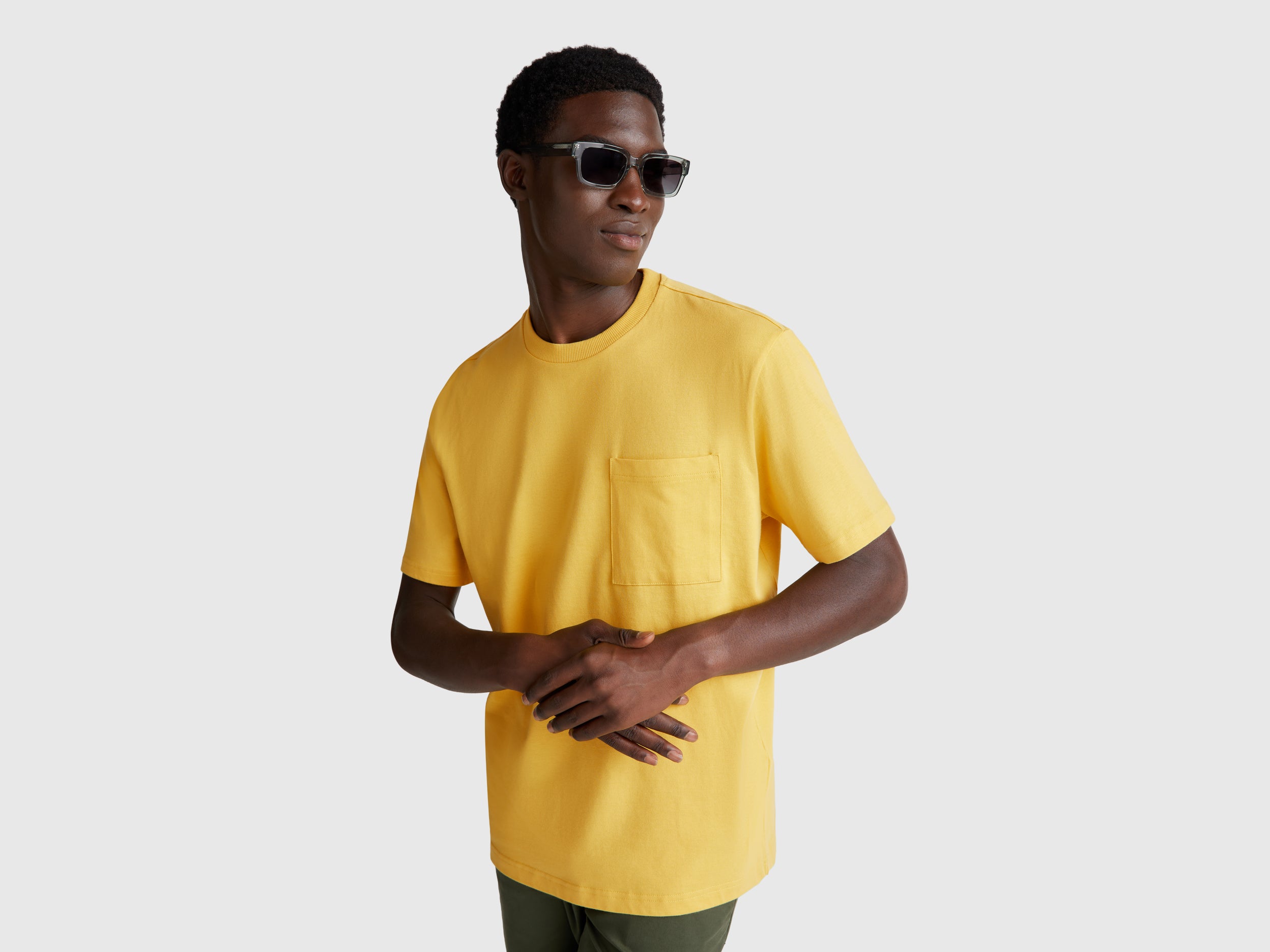 T-shirt em algodão com bolso pequeno - ucb_image_F