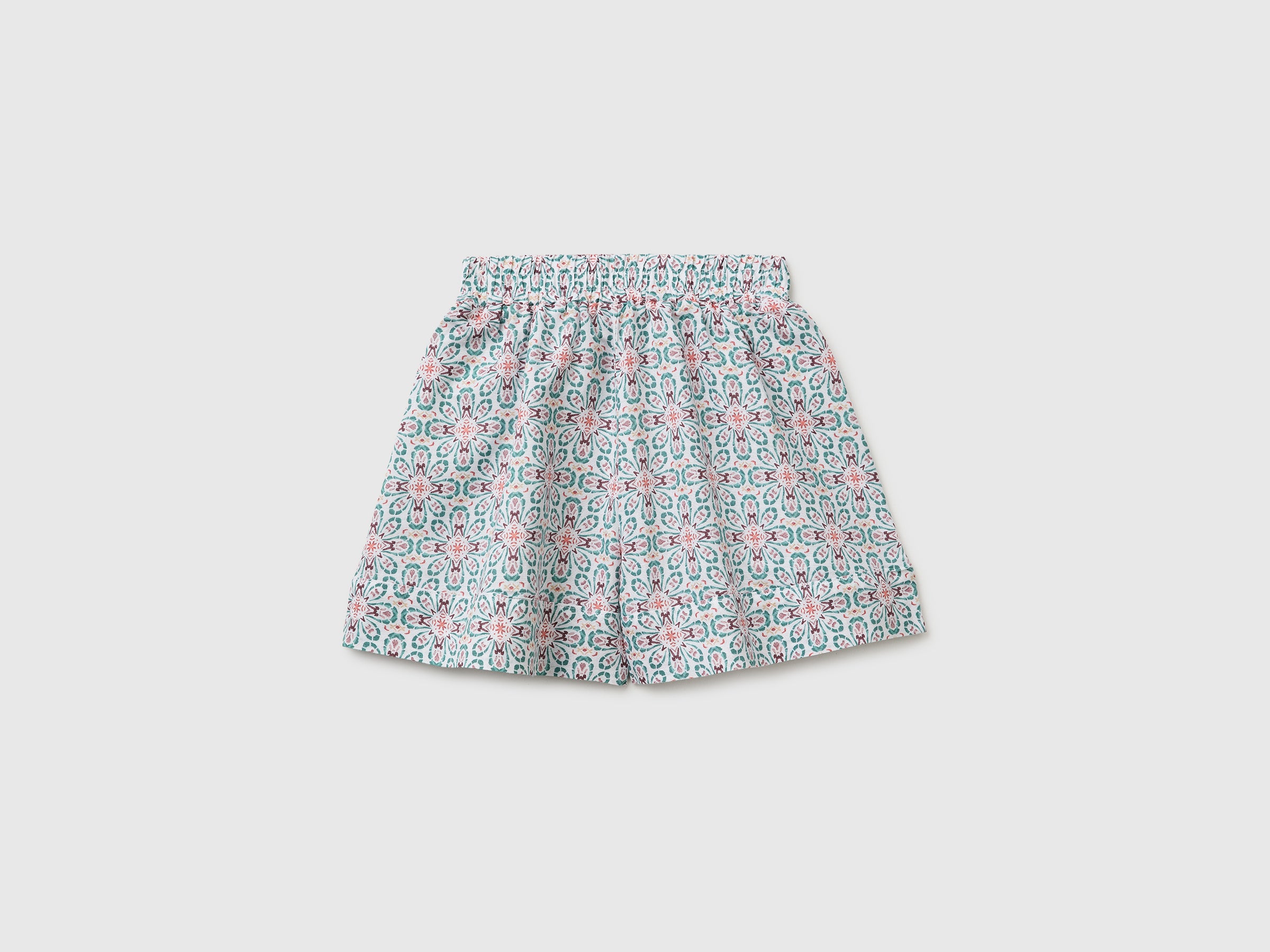 Floral linen blend shorts - ucb_image_BS