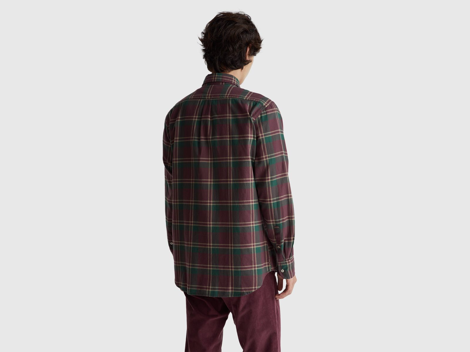 Camisa button down em flanela - ucb_image_B