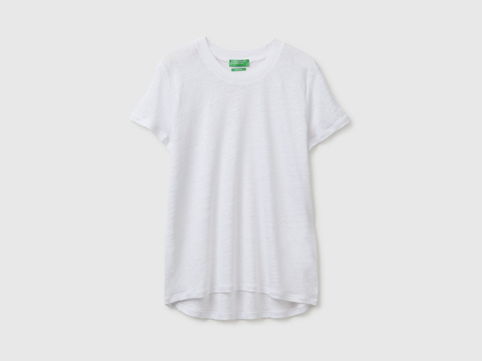 Crew neck T-shirt in pure linen - ucb_image_FS