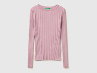 Fitted ribbed sweater - ucb_image_FS