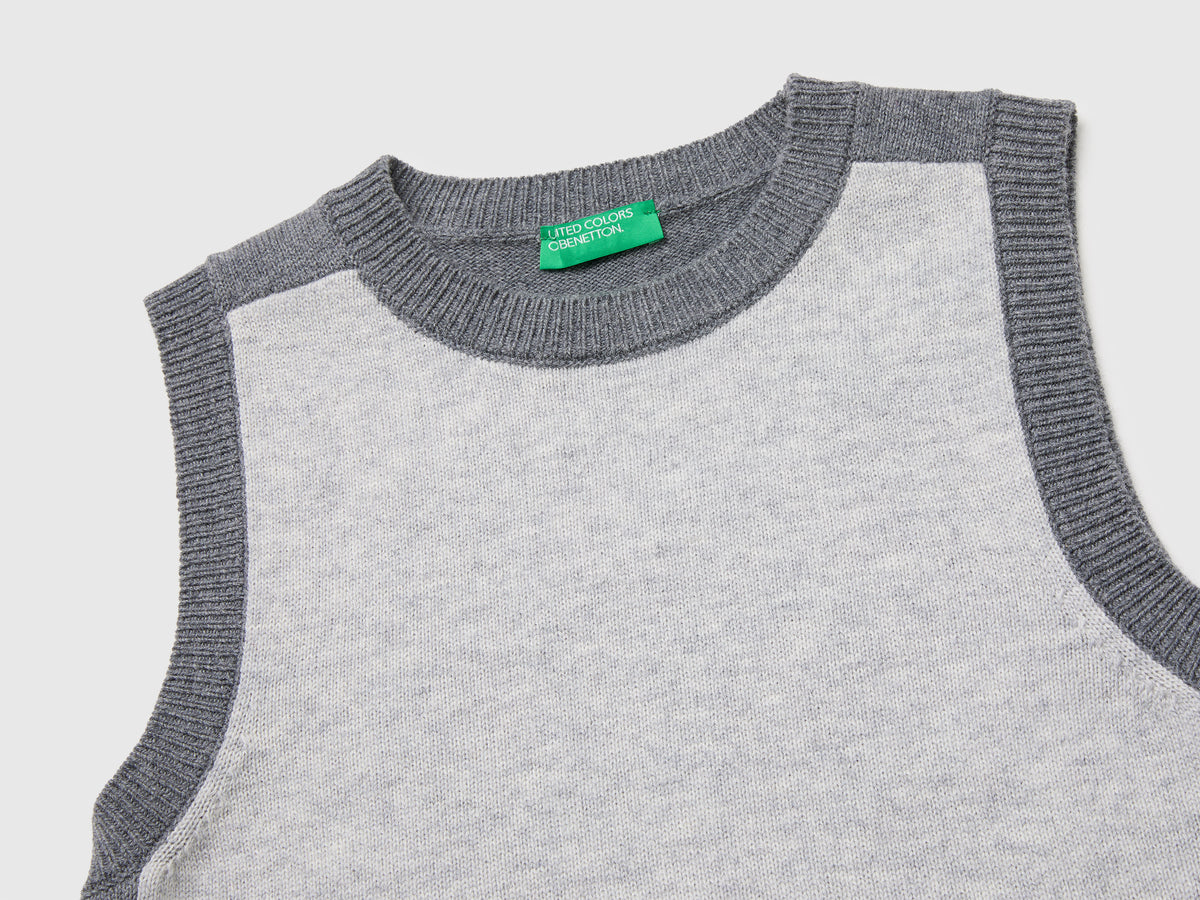 Colete de malha color block 100% lã - ucb_image_DS1