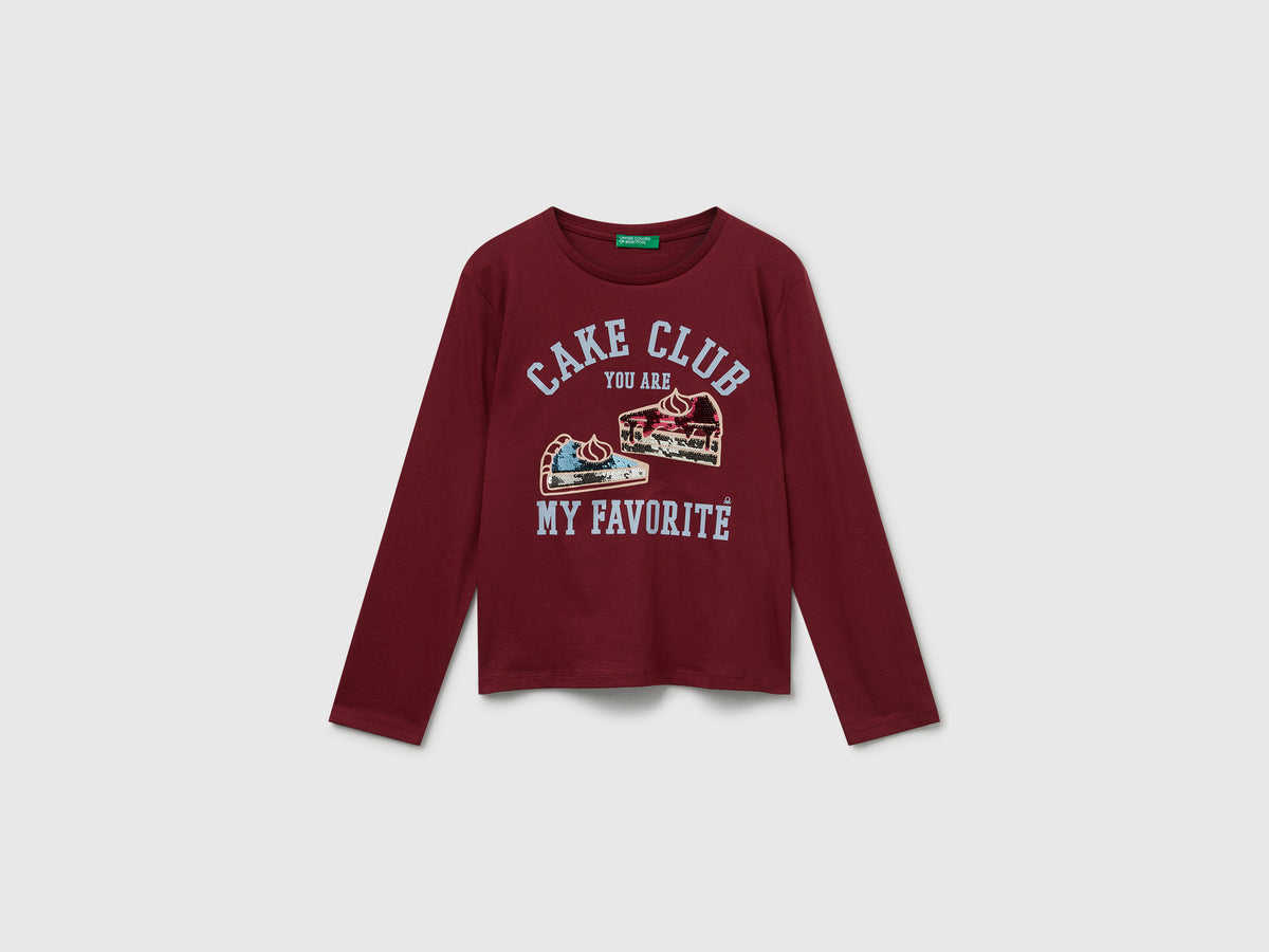 T-shirt com lantejoulas em algodão - ucb_image_FS