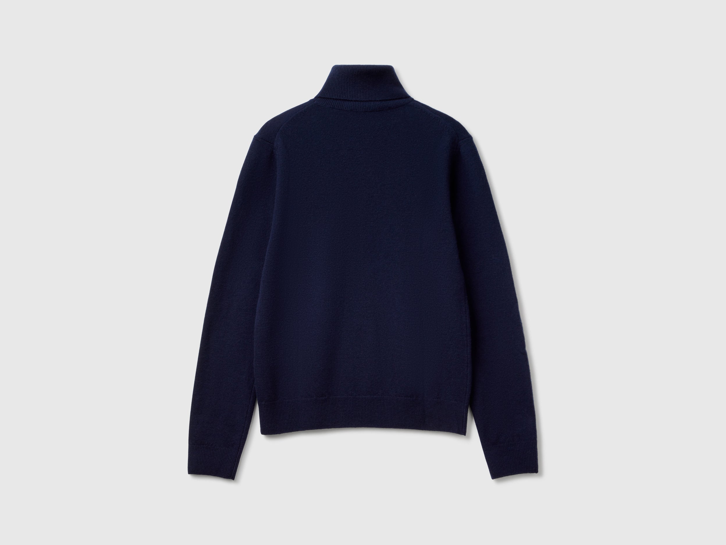 Dark blue turtleneck in pure Merino wool - ucb_image_BS