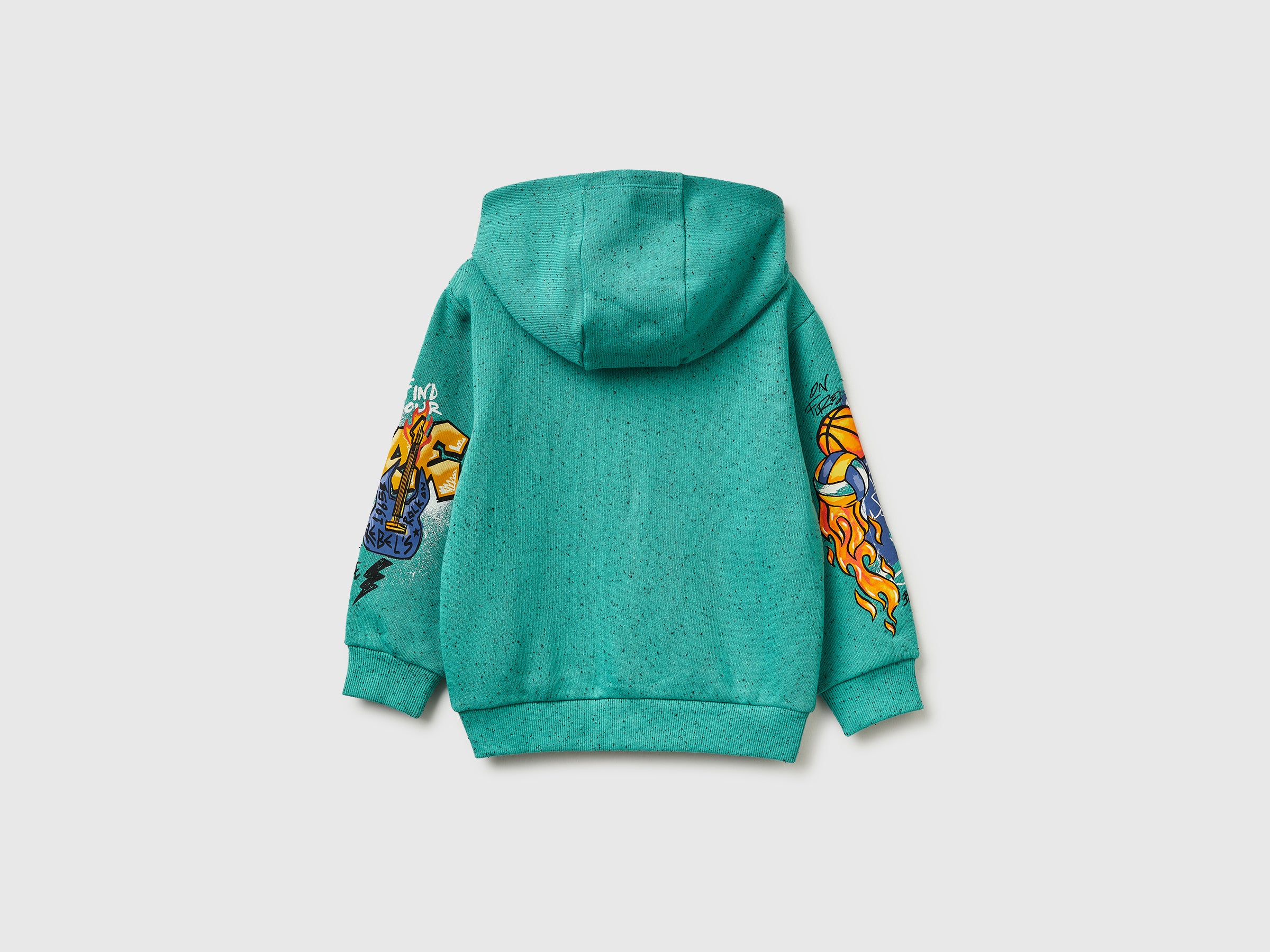Oversized sweatshirt with zip and prints - ucb_image_BS