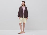 Blazer de abotoadura simples em 100% linho - ucb_image_FY