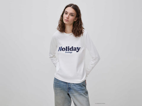T-shirt em algodão quente com texto - ucb_image_F