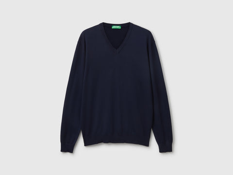 Camisola em algodão puro com decote em V - ucb_image_FS
