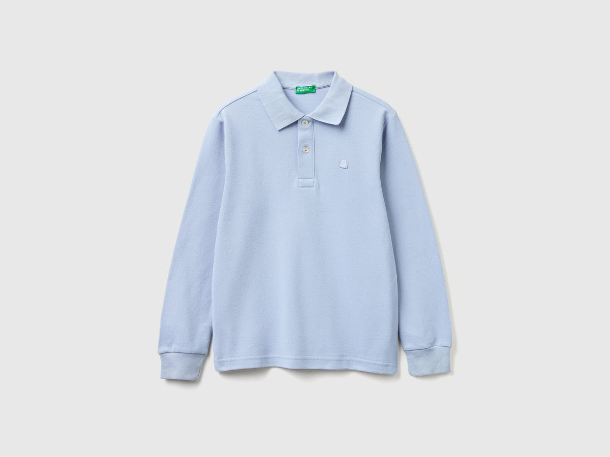 Polo de manga comprida em algodão - ucb_image_FS