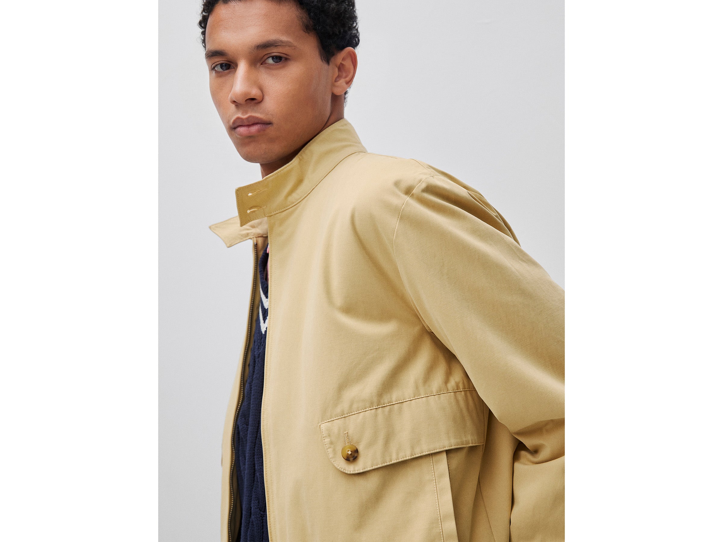 Jacket with paisley lining