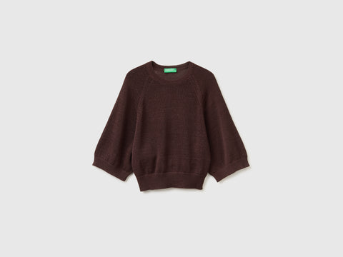 Oversized sweater in linen blend - ucb_image_FS