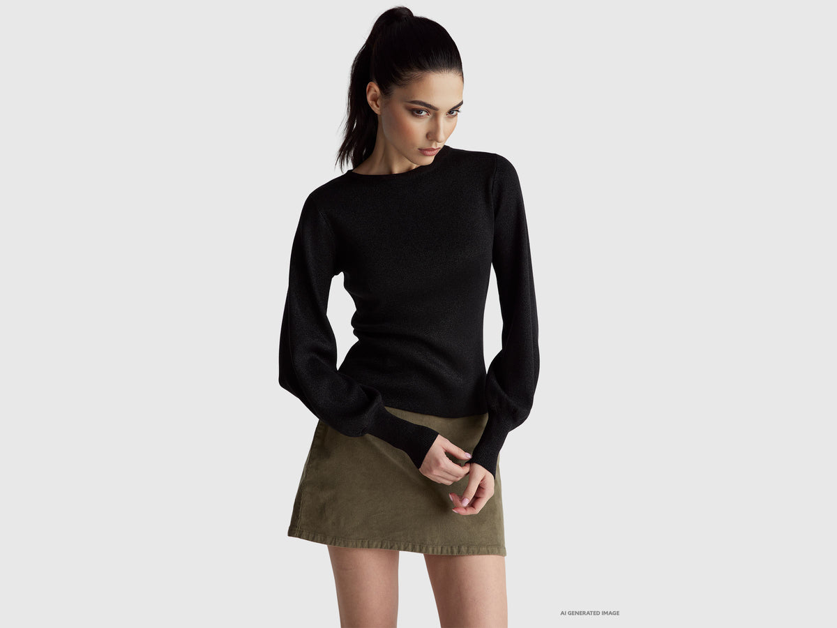 Camisola com cinto e lurex - ucb_image_F