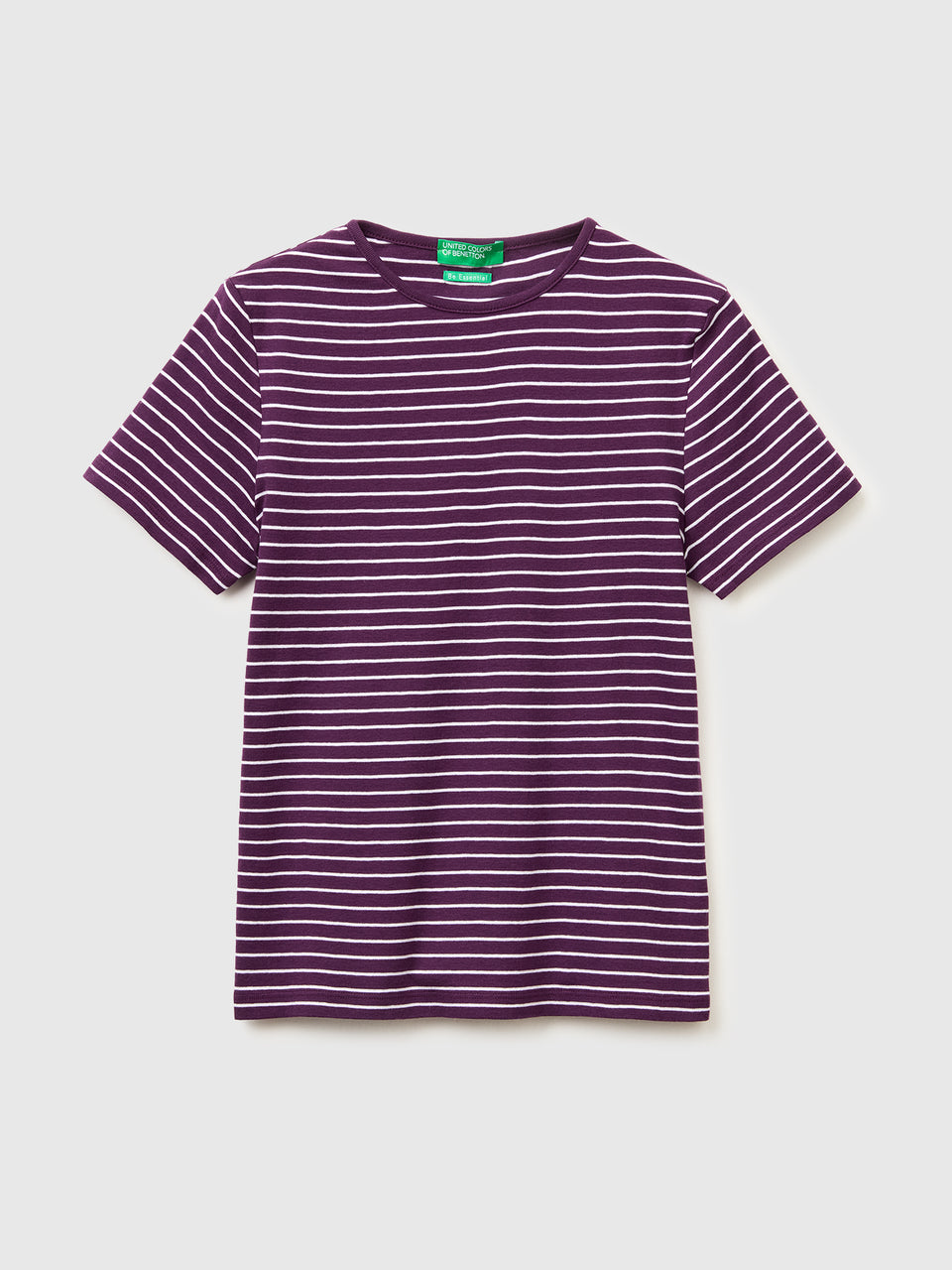 T-shirt de gola redonda às riscas - ucb_image_FS