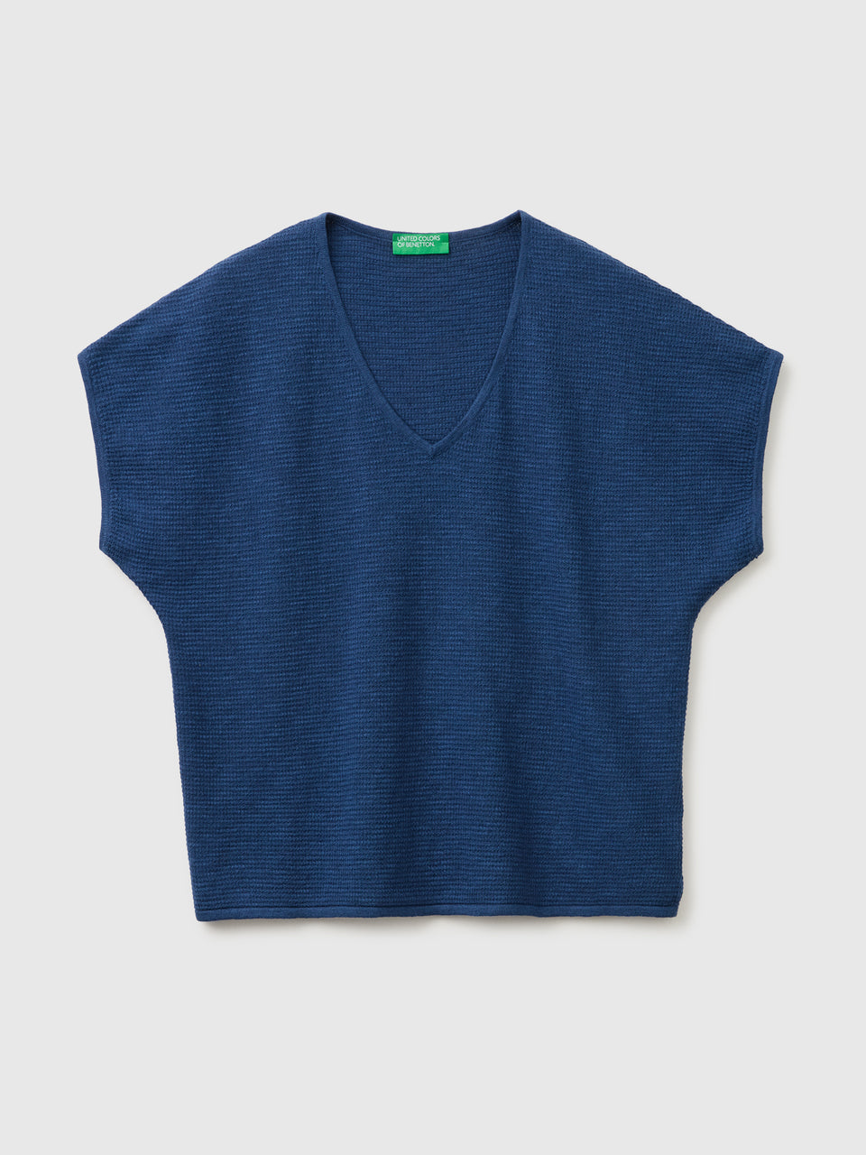 V-neck sweater in linen blend - ucb_image_FS