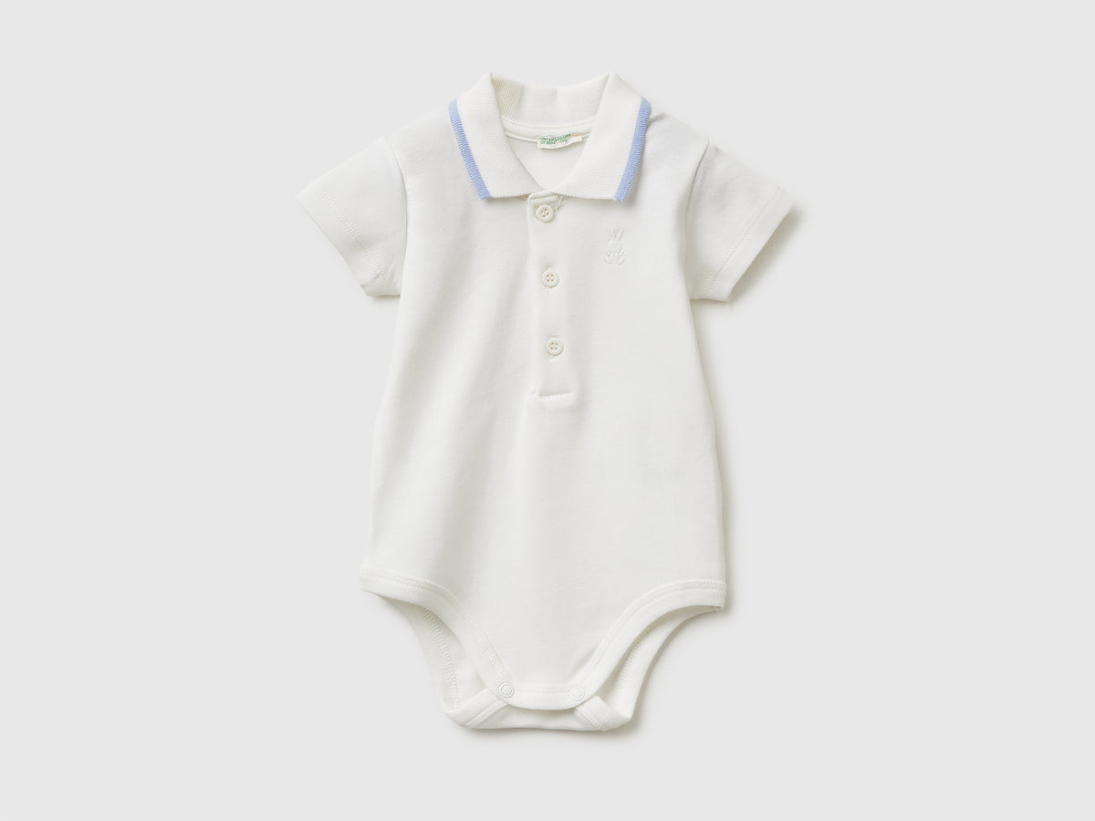 Polo onesie in organic cotton - ucb_image_FS