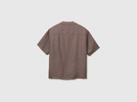 Pure linen V-neck shirt - ucb_image_BS