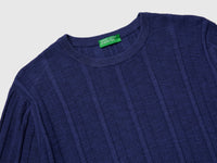 Short-sleeved linen blend sweater - ucb_image_DS1