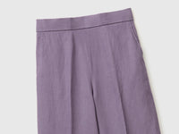 Palazzo trousers in pure linen - ucb_image_FY