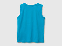 Organic cotton tank top with logo print - ucb_image_BS