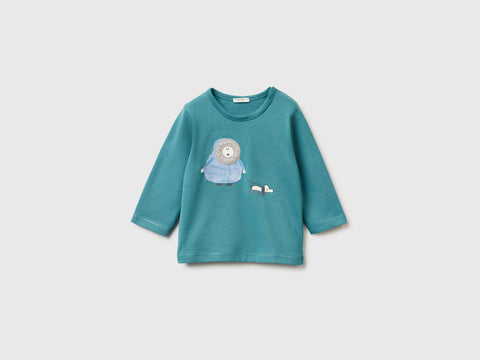 T-shirt de manga comprida em algodão quente  - ucb_image_FS
