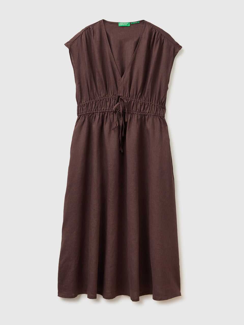 Flared dress in pure linen - ucb_image_FS