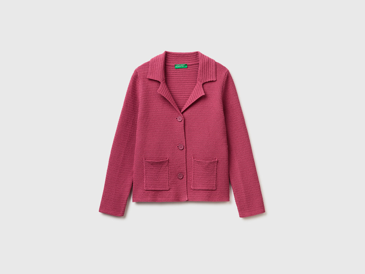 100% cotton knit blazer - ucb_image_FS