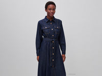 Vestido de jeans com cinto  - ucb_image_F
