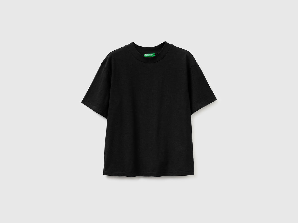 T-shirt de gola redonda em algodão leve - ucb_image_FS