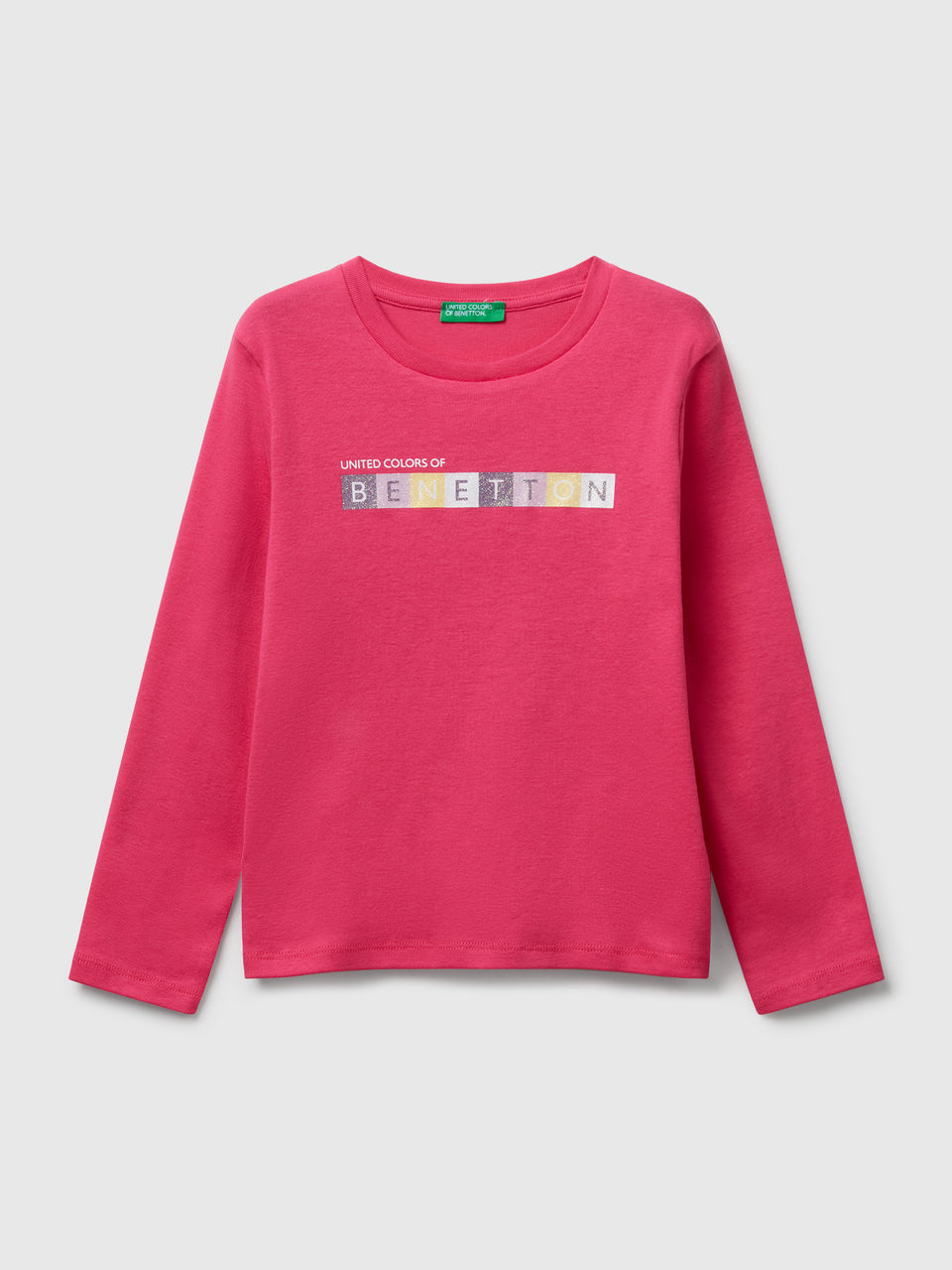 T-shirt com logótipo glitter em algodão - ucb_image_FS