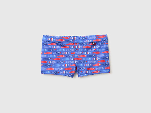 Swim boxer shorts with fish print - ucb_image_FS