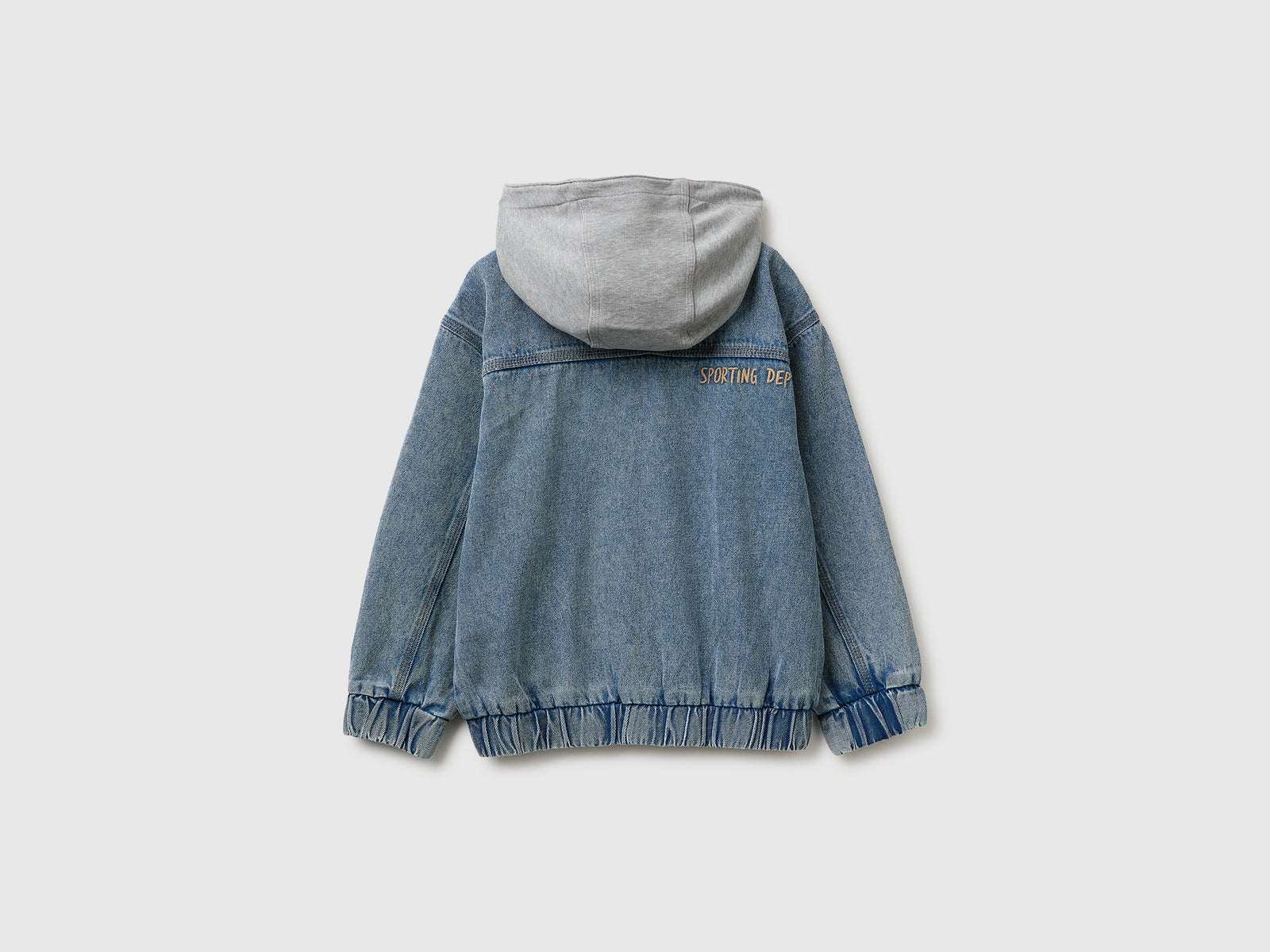 Denim bomber jacket with fleece hood - ucb_image_BS