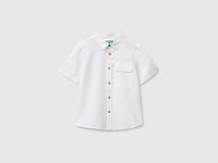 Short-sleeved linen blend shirt - ucb_image_FS