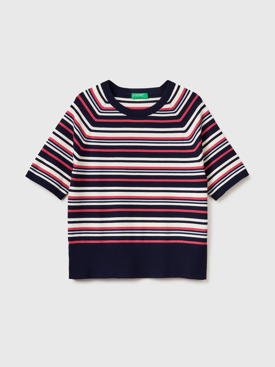Striped short-sleeved sweater - ucb_image_FS