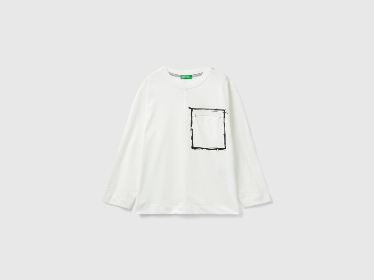 T-shirt com bolso pequeno em algodão orgânico - ucb_image_FS