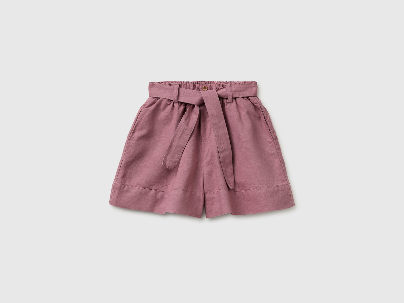 Linen blend shorts with sash - ucb_image_FS
