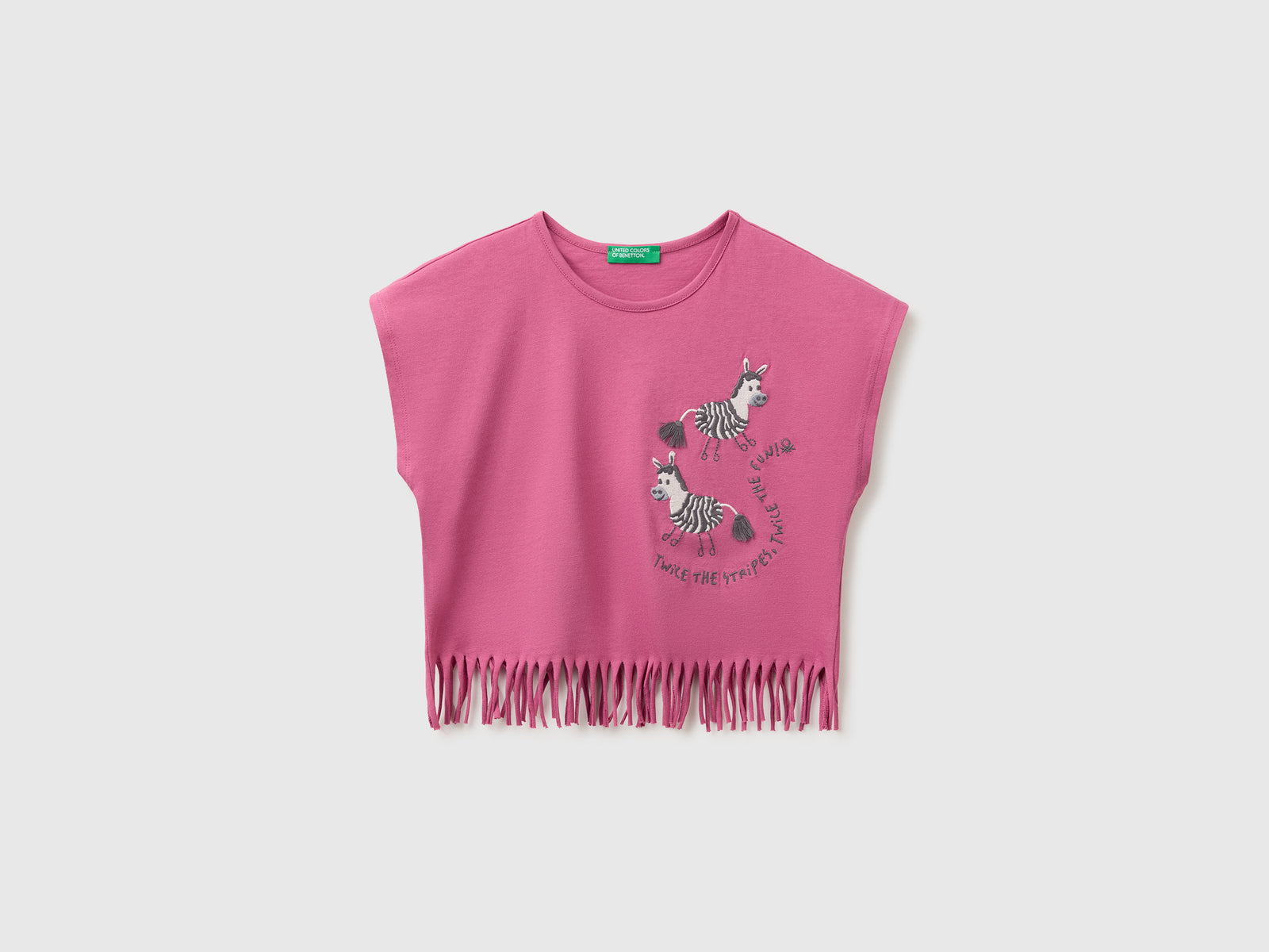 T-shirt com franjas e bordado - ucb_image_FS