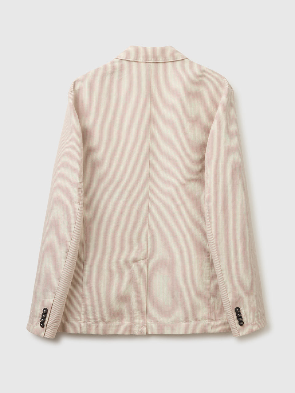 Single-breasted linen blend blazer - ucb_image_BS