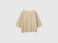 Boxy fit linen blend sweater - ucb_image_BS