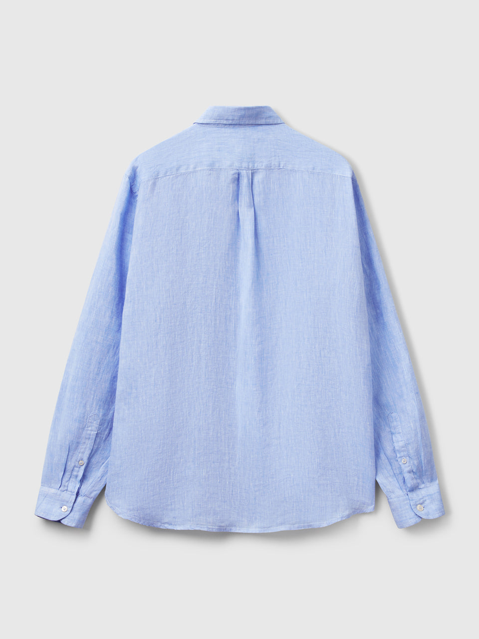 Light blue patterned shirt in pure linen - ucb_image_BS