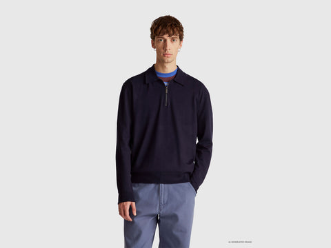 Polo de malha em mistura de viscose - ucb_image_F