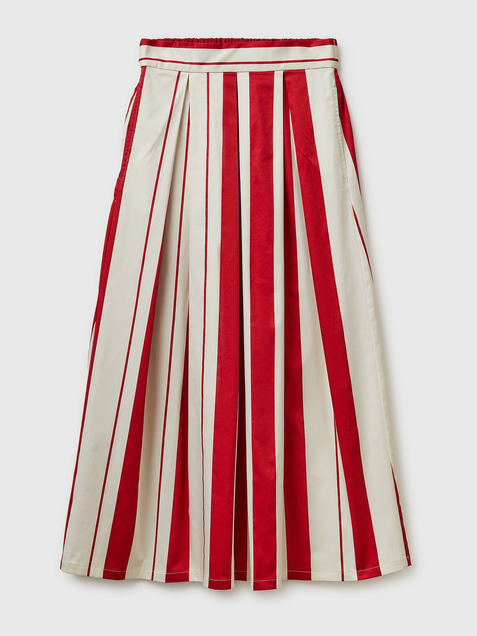 Striped satin midi skirt - ucb_image_FS