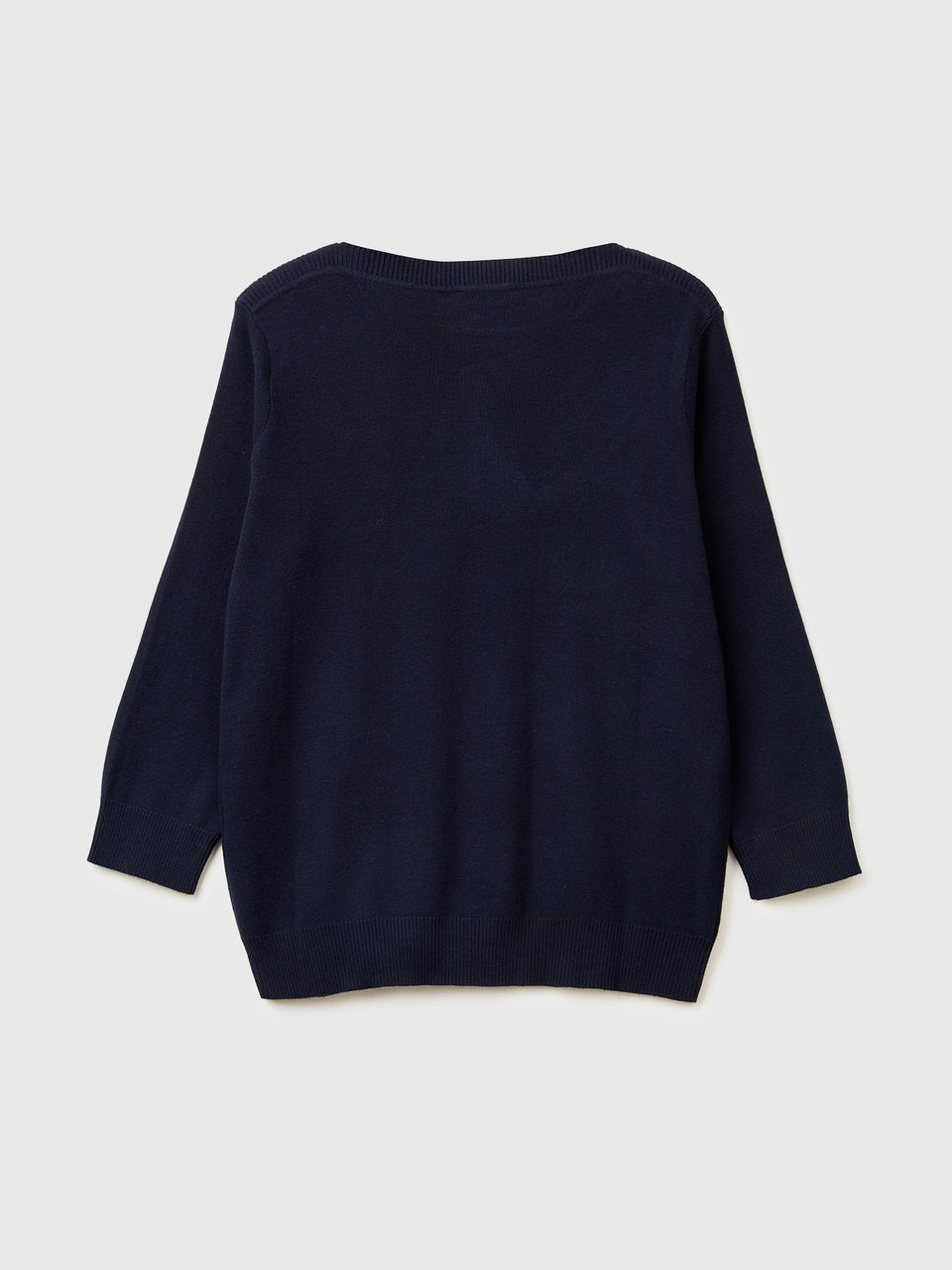 Dark blue sweater with boat neck - ucb_image_BS