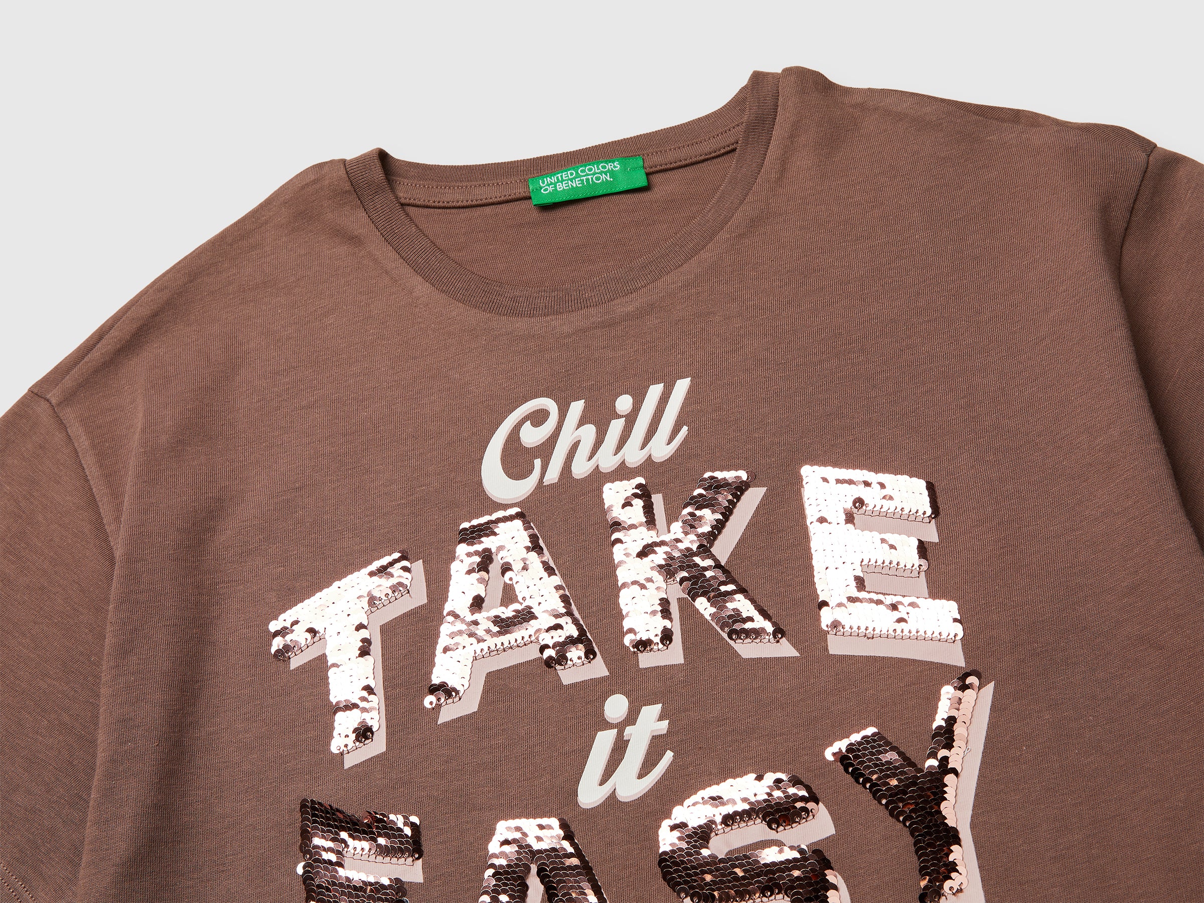 T-shirt with print and sequins - ucb_image_DS1