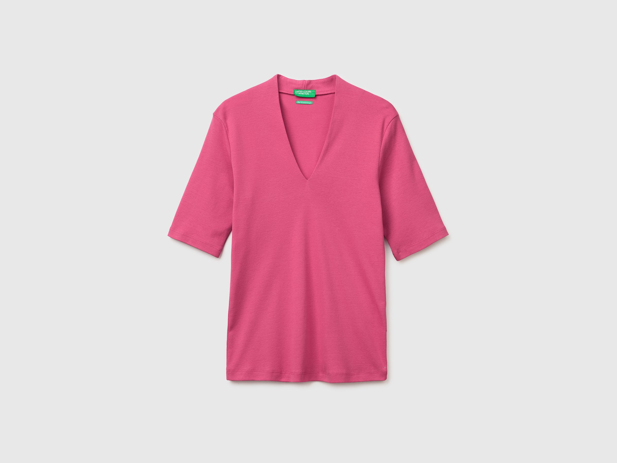 T-shirt slim fit em algodão de fibra longa - ucb_image_FS