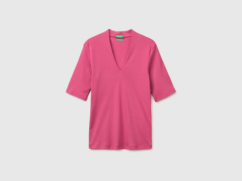 T-shirt slim fit em algodão de fibra longa - ucb_image_FS