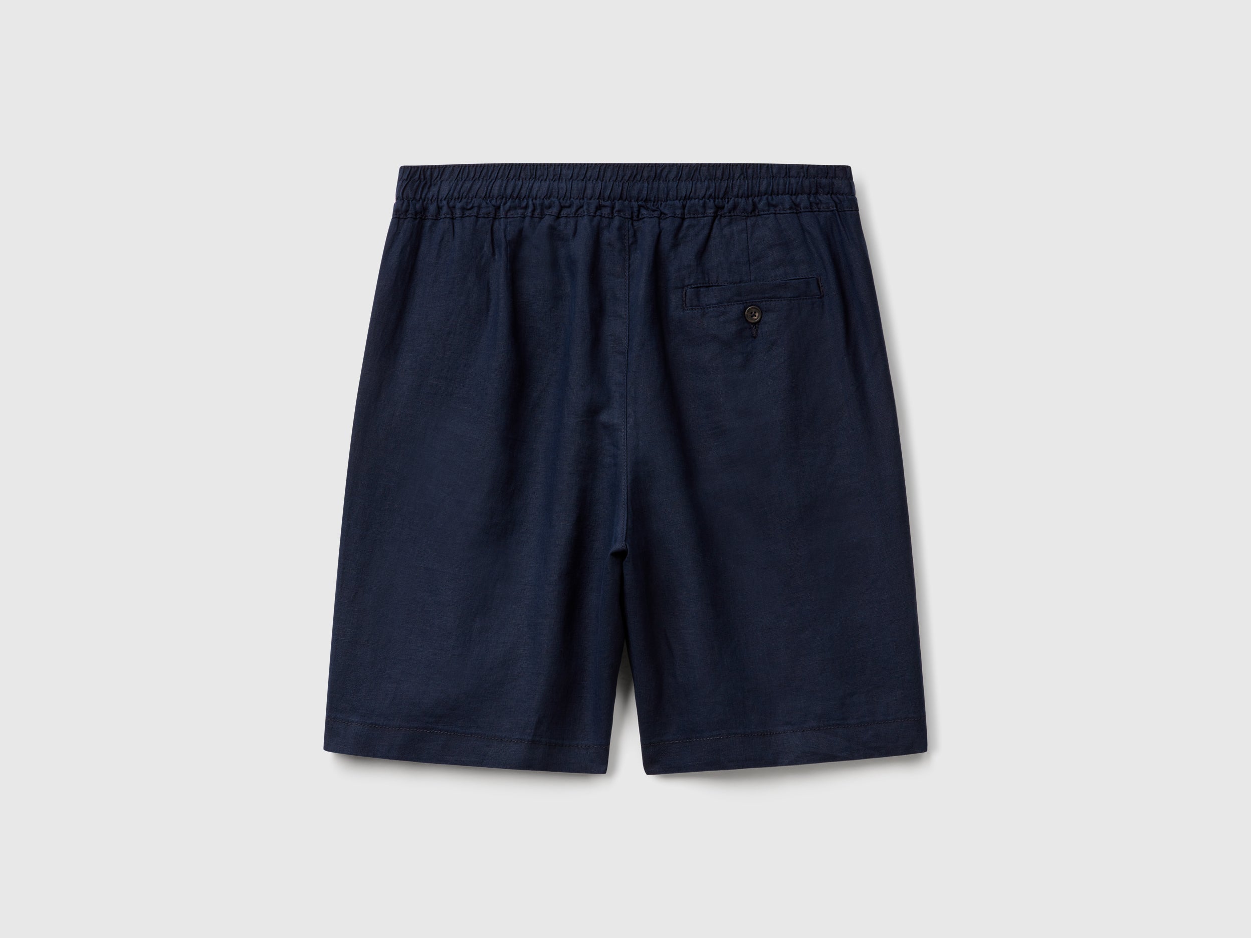 Bermuda shorts with drawstring in pure linen - ucb_image_BS