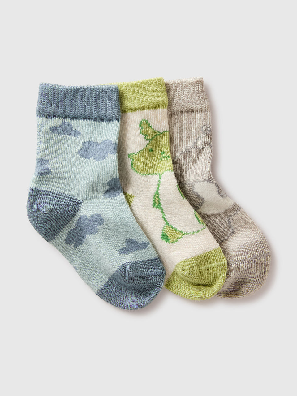 Three pairs of patterned socks - ucb_image_FS